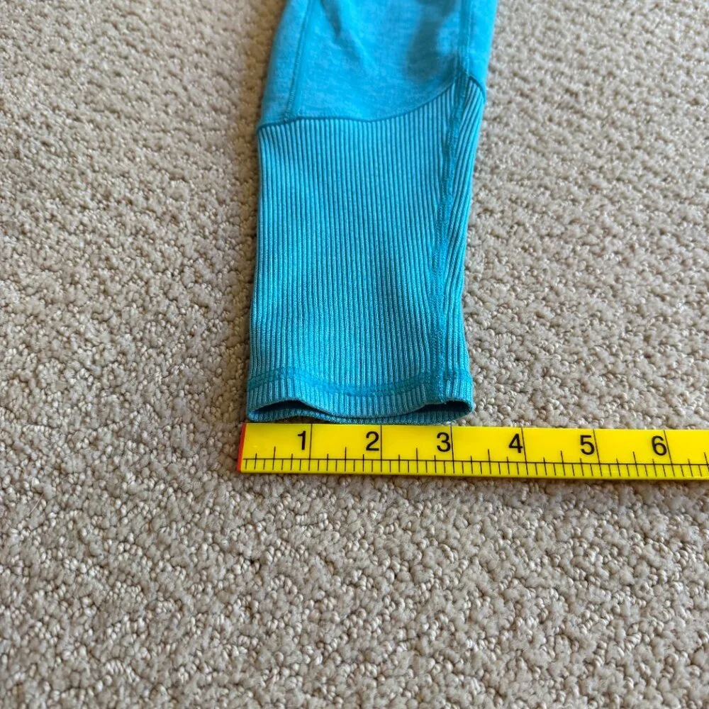 Alo Yoga Alosoft Leggings Blue Quartz Heather Size XS Extra Small